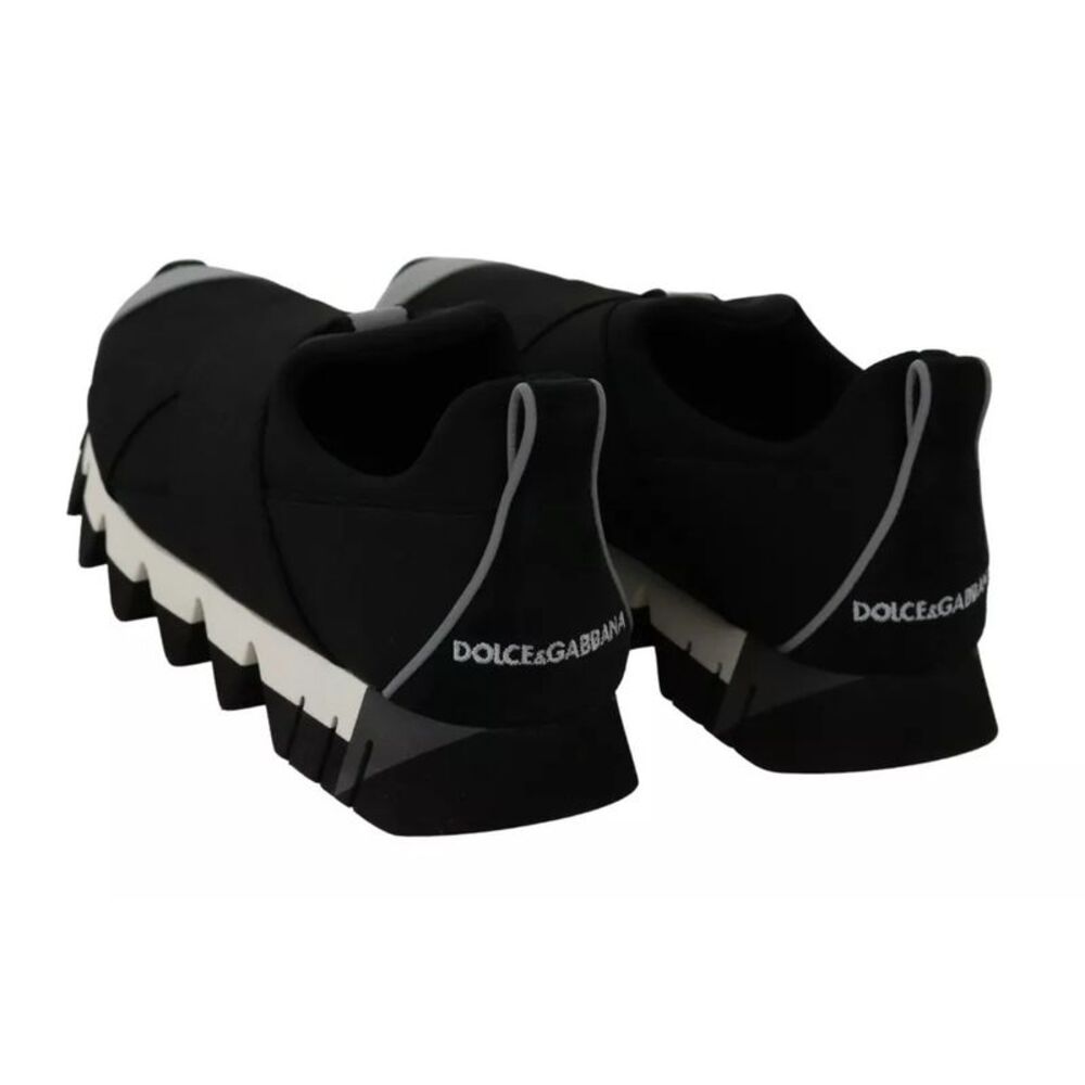Dolce & Gabbana Black Shark Neoprene Stretch Sneakers Women's Shoes - Picture 2 of 6